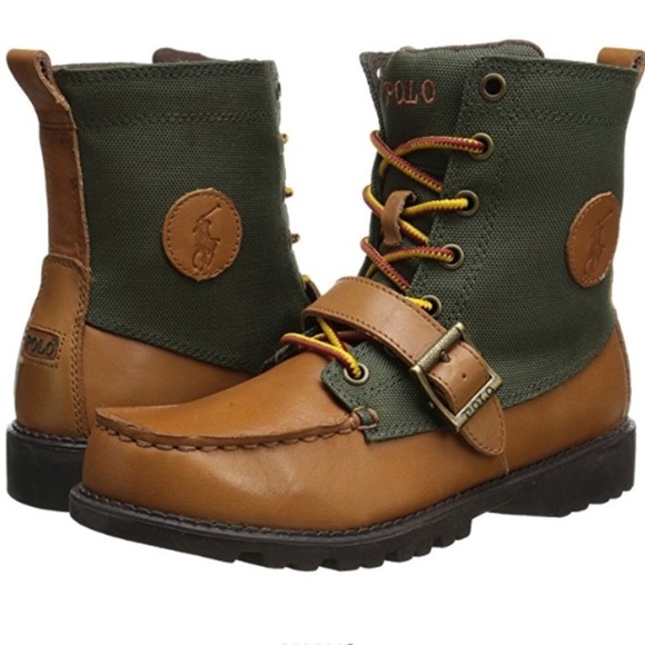 olive green polo boots